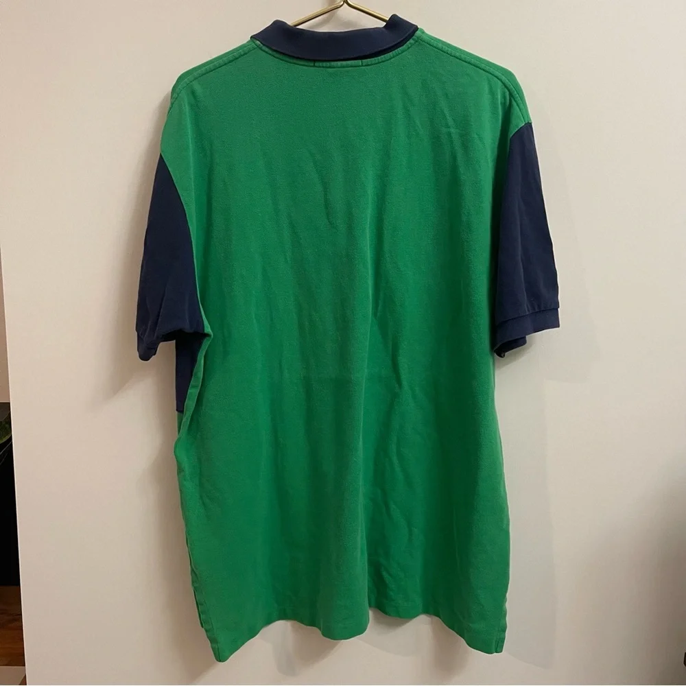 VINTAGE Polo Ralph Lauren Colorblock Rugby Shirt XL - Picture 2 of 4